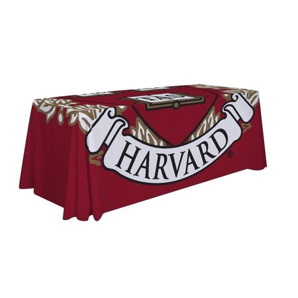 Showdown Displays Showdown Displays 810026HARV-003 6 ft. NCAA Harvard Crimson Dye Sublimated Table Throw - No.003 810026HARV-003